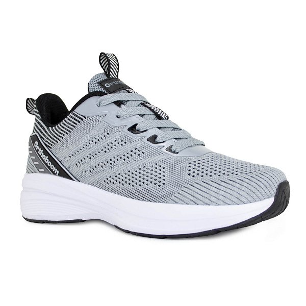 Кроссовки ортопедические Ортобум для мальчиков 35037-01 серый/черный.