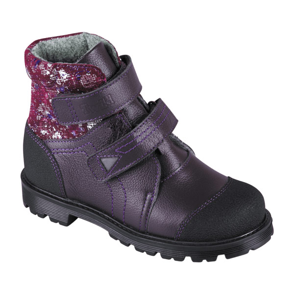 Ботинки ортопедические Твики утепленные для девочек TW-412-9 темно-фиолетовые.