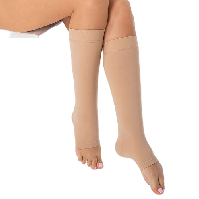 Гольфы компрессионные Evolution 1 класс компрессии ТК.910 с открытым носком стандартные.