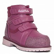 Ботинки ортопедические Сурсил-Орто с мехом для девочек A45-140 розовые.