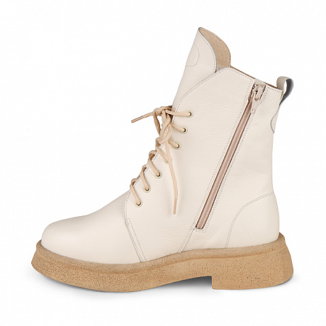 Полусапоги ортопедические Dr Thomas с шерстью женские с бежевые. Изображение 4 из 6